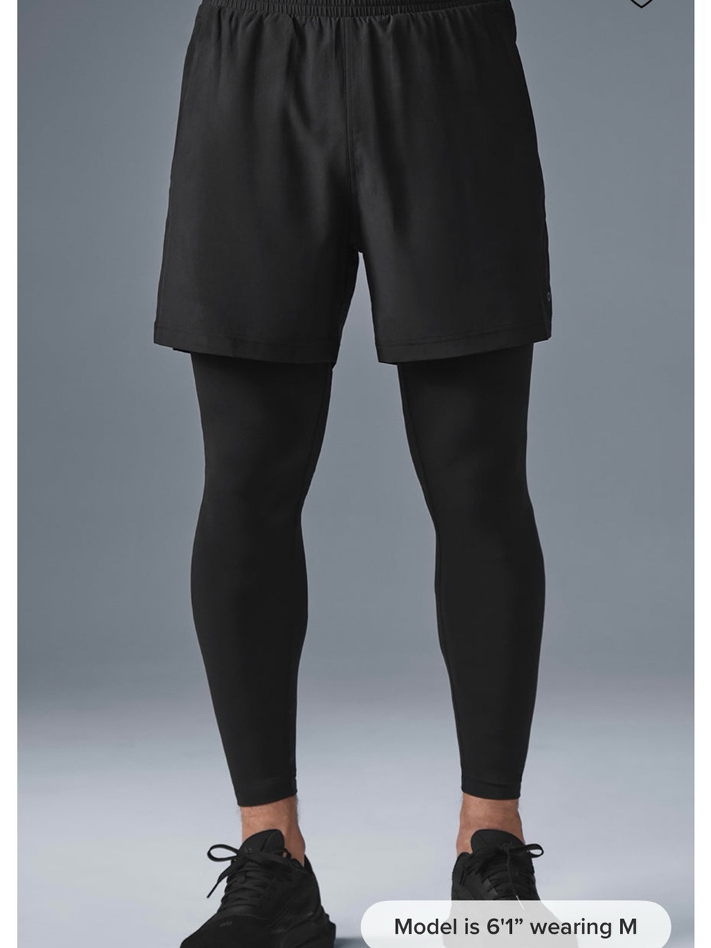 02. ALO revival 2‑in‑1 Athletic Shorts with Compression Tights - Picture 1 of 2